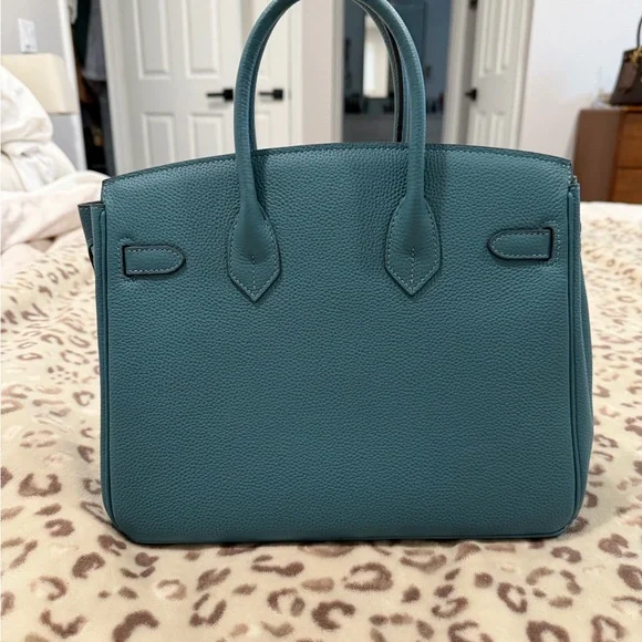 Her mes Birkin style leather bag like new Sz 30cm ❤️VDAY DEAL 1 day only❤️ - Picture 2 of 13